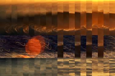 Original Abstract Seascape Collage by Scott Strazzante