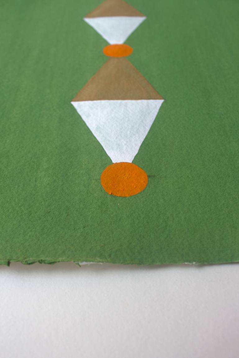 Original Abstract Geometric Painting by Naoki Kawano