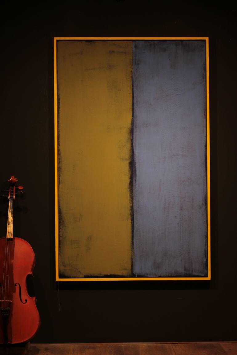 Original Abstract Expressionism Abstract Painting by Islam-Kant  Bashirov 