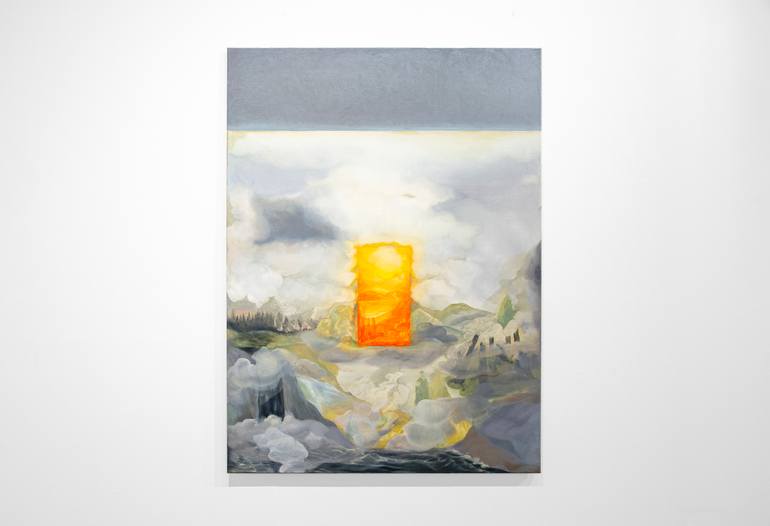 Original Surrealism Landscape Painting by Karina Eibatova