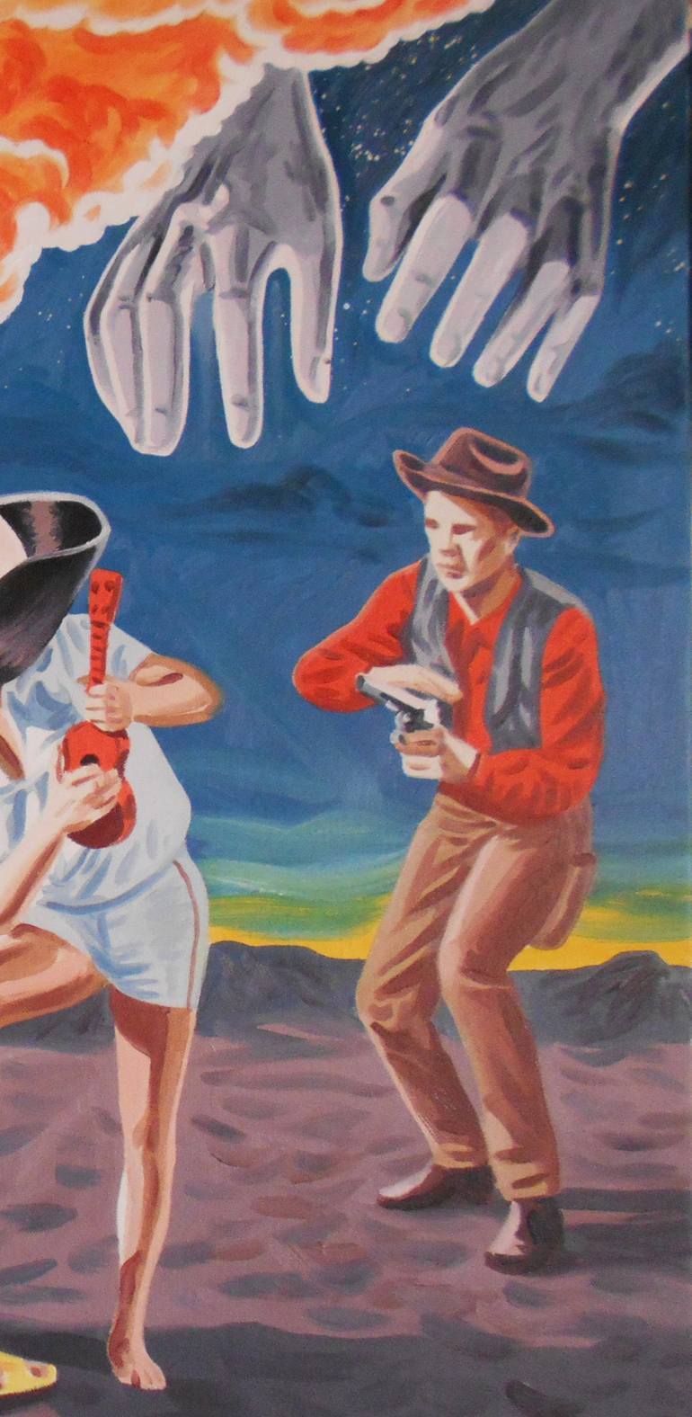 Original Dada Pop Culture/Celebrity Painting by Pablo Gallo