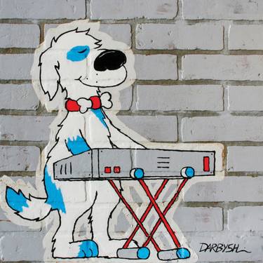 Print of Pop Art Dogs Paintings by C Covert Darbyshire