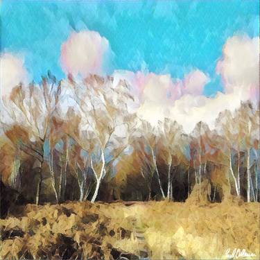 Print of Impressionism Landscape Mixed Media by Paul Vallance