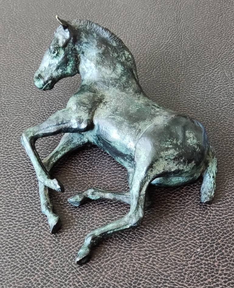 Original Figurative Horse Sculpture by Constantino Stamatiades