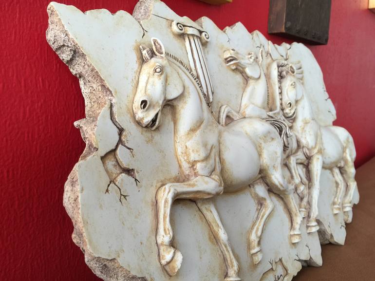 Original Fine Art Horse Sculpture by Constantino Stamatiades