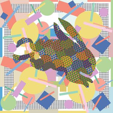 Saatchi Art Artist Kostin Sergey; Printmaking, “Jumping Rabbit - Limited Edition 1 of 25” #art