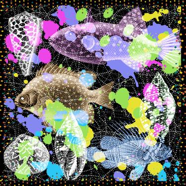 Saatchi Art Artist Kostin Sergey; Printmaking, “Magic Fishes - Limited Edition 1 of 25” #art