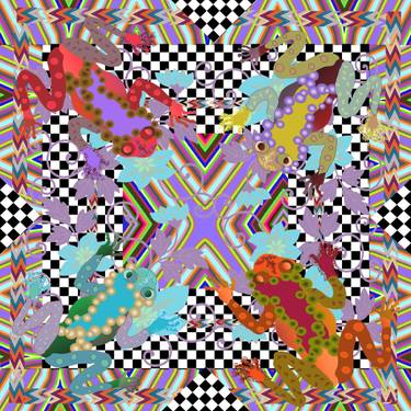 Saatchi Art Artist Kostin Sergey; Printmaking, “Frogs ART DECO - Limited Edition 1 of 25” #art