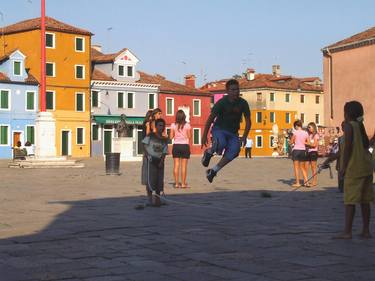 Burano kids playing - Limited Edition of 1 thumb