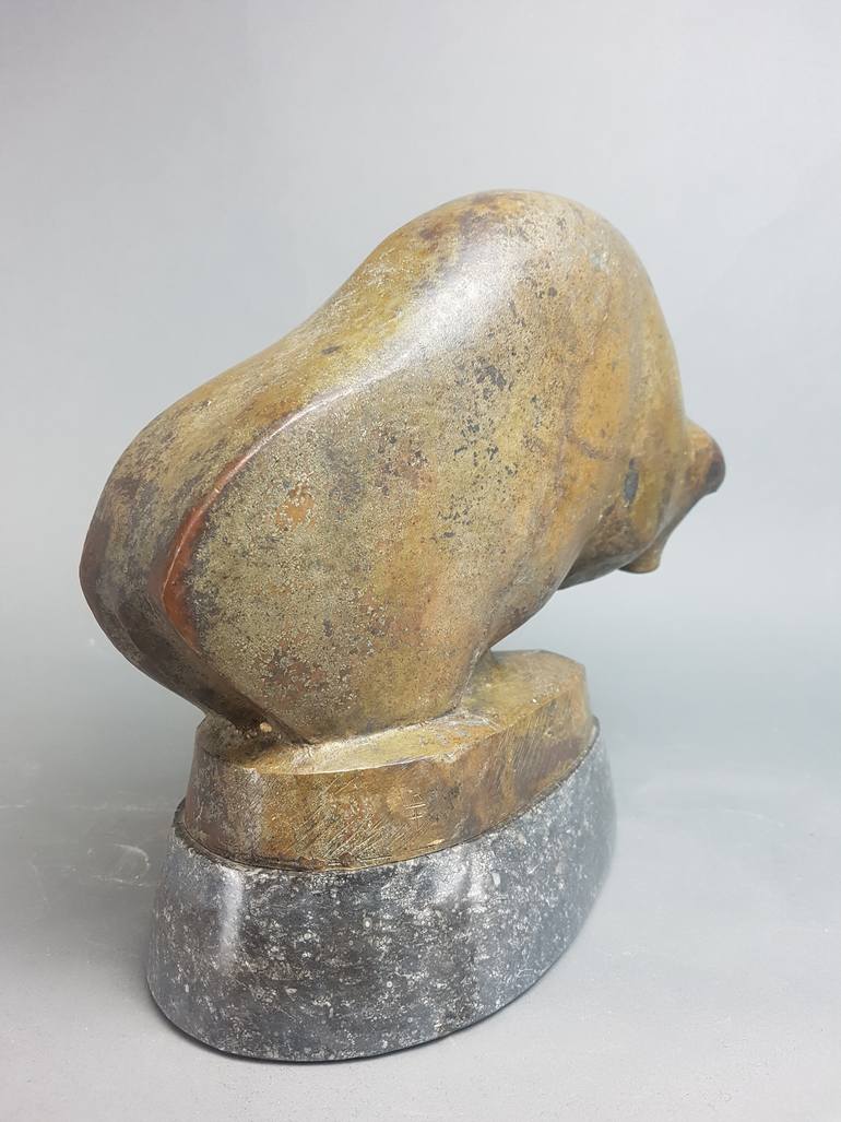 Original Modernism Animal Sculpture by Frits Van Roon