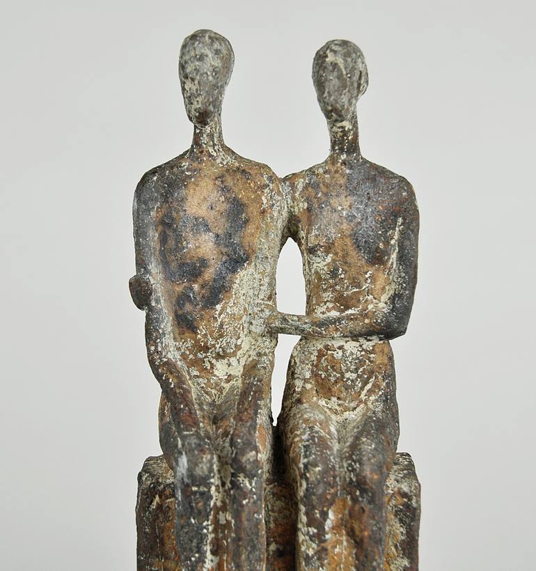 Original Figurative People Sculpture by Marianne van der Bolt