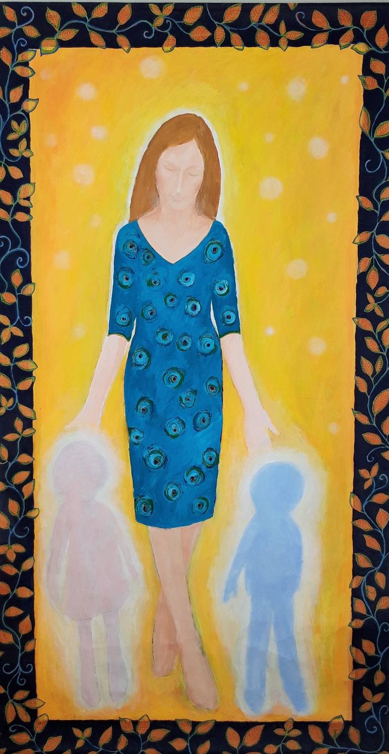 Original People Painting by Marianne Van Der Bolt | Figurative Art on Paper | What if?