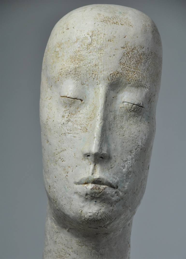 Original Figurative Portrait Sculpture by Marianne van der Bolt