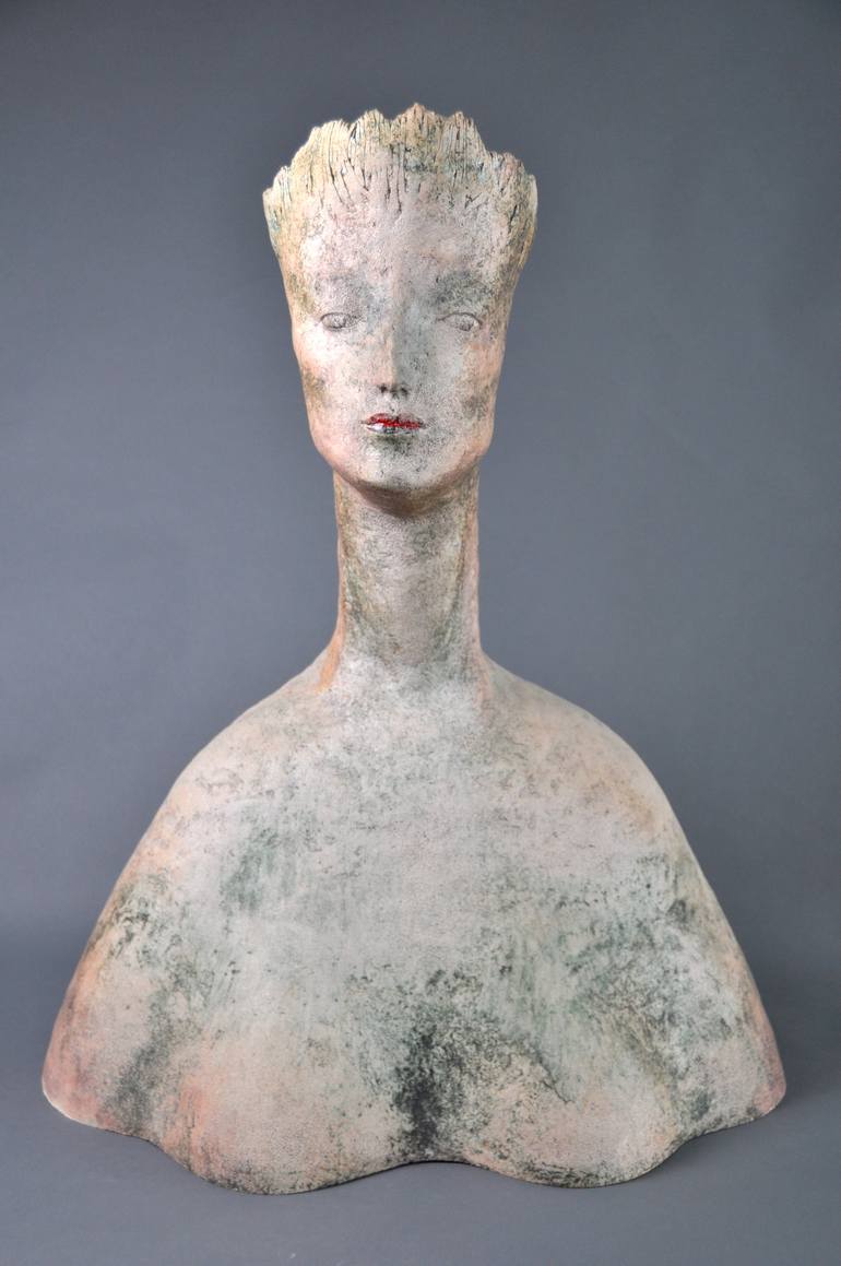 Original Figurative Women Sculpture by Marianne van der Bolt