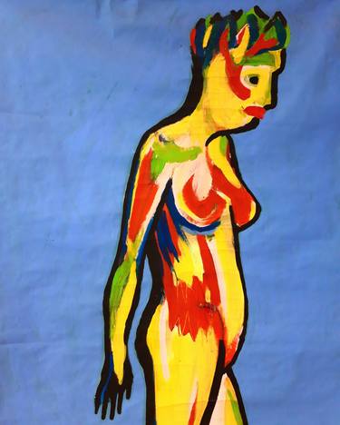 Original Expressionism Body Paintings by Marianne van der Bolt