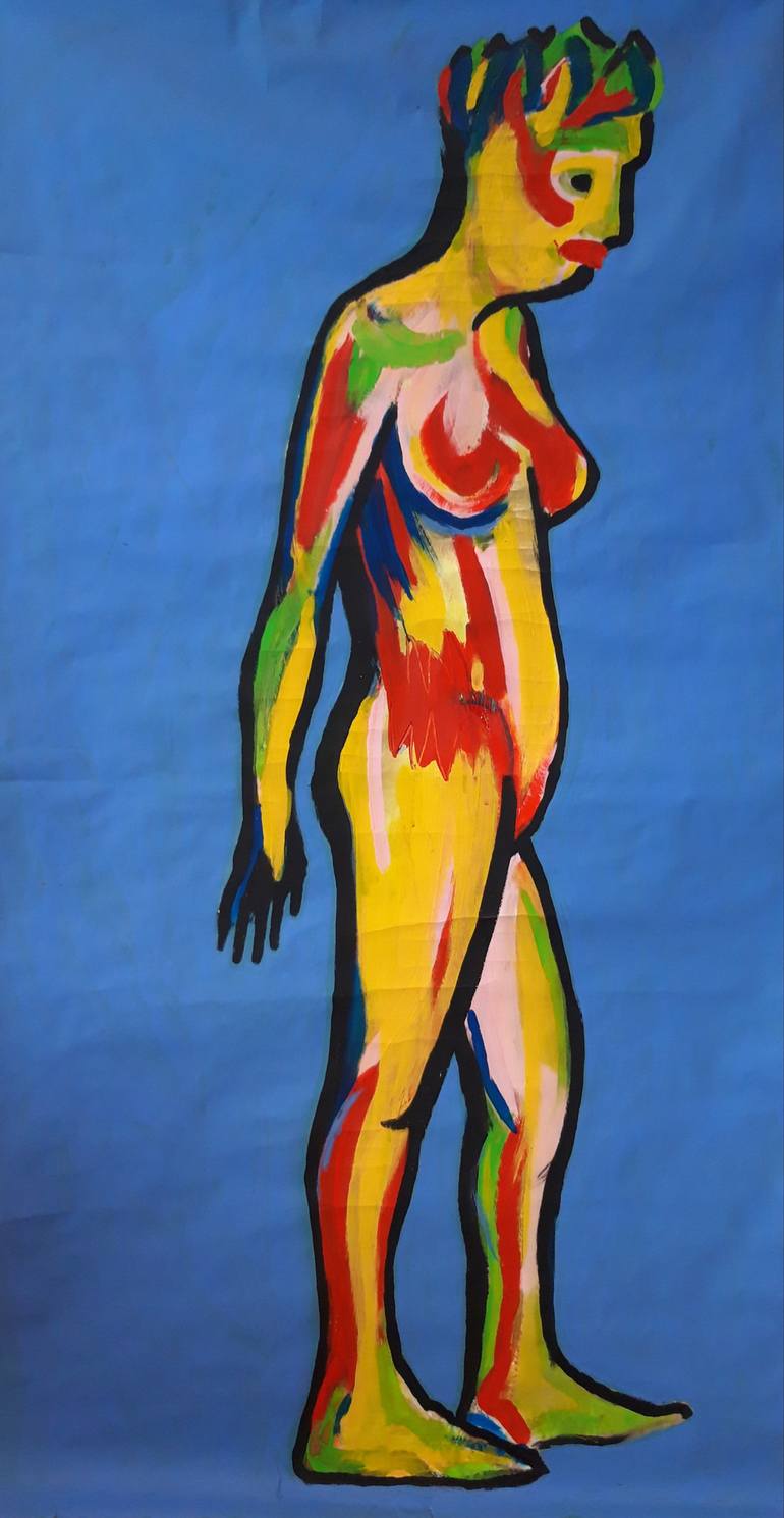 Original Expressionism Body Painting by Marianne van der Bolt
