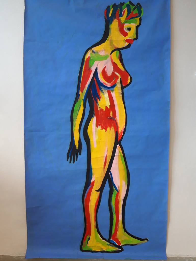 Original Expressionism Body Painting by Marianne van der Bolt