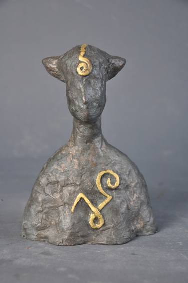 Original Classical mythology Sculpture by Marianne van der Bolt