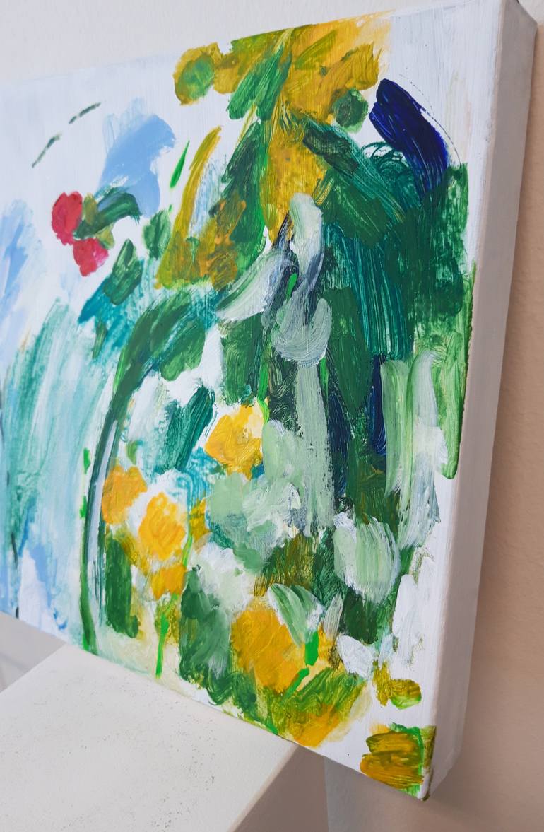 Original Expressionism Garden Painting by Marianne Van Der Bolt