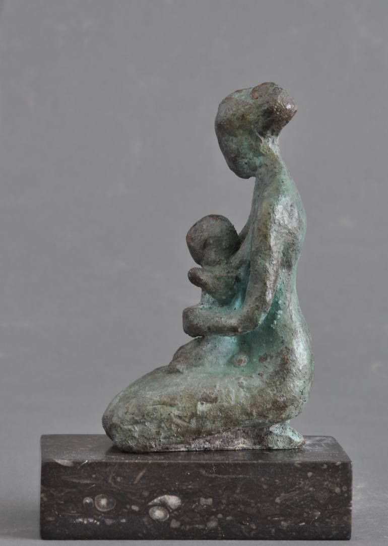 Original Fine Art Nude Sculpture by Marianne Van Der Bolt