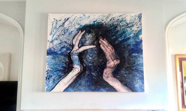 Original Expressionism People Painting by Valeria Maggiolo Angelini