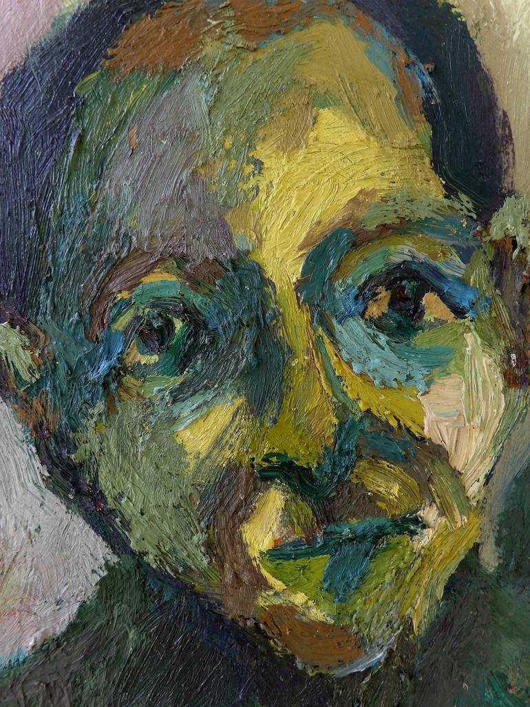 Original Expressionism People Painting by Tamara Mladenovic