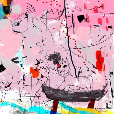 Original Expressionism Abstract Printmaking by SlađAna ŠKrivanj