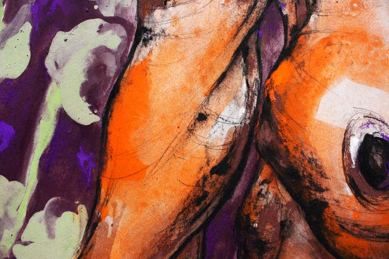Original Expressionism Nude Painting by SlađAna ŠKrivanj