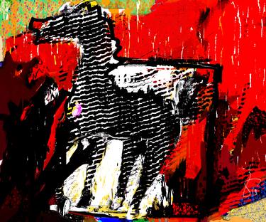 Print of Expressionism Horse Printmaking by Slađana Škrivanj