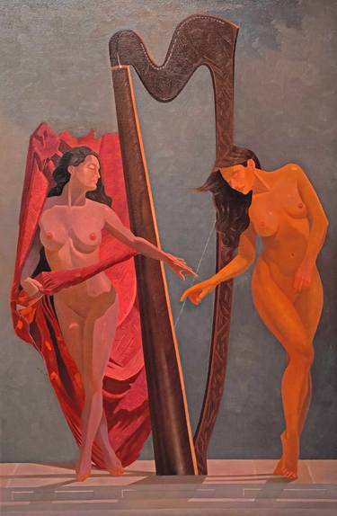 Print of Realism Nude Paintings by Redi Greva
