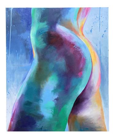 Original Figurative Body Mixed Media by rachie campbell