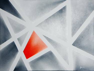Original Abstract Geometric Paintings by Yvonne Smits