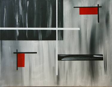 Original Abstract Geometric Paintings by Yvonne Smits