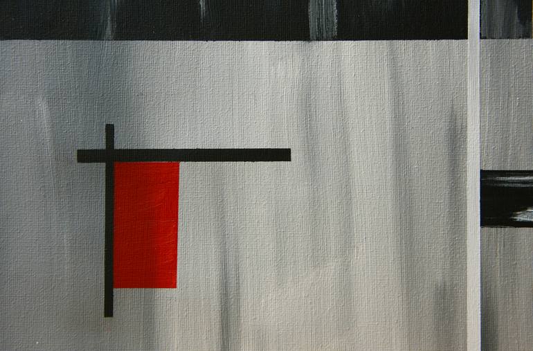 Original Abstract Geometric Painting by Yvonne Smits