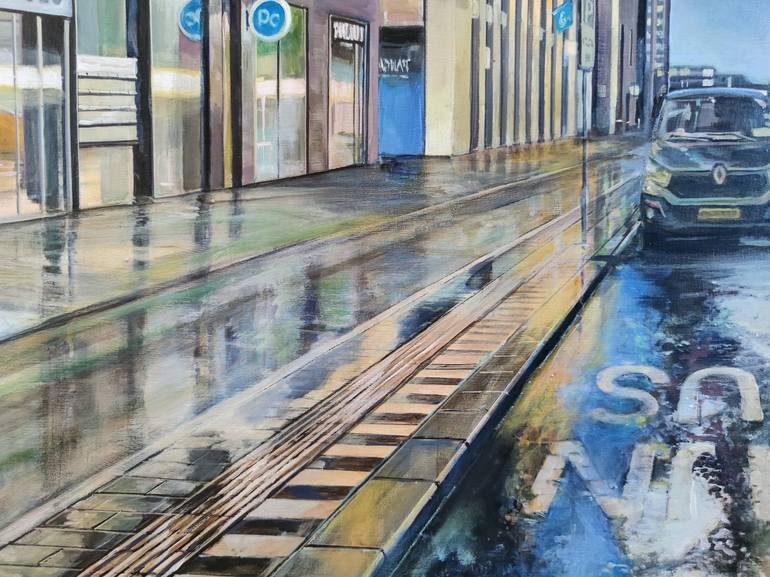 Original Photorealism Cities Painting by Eric Tiggeler