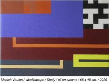 Original Abstract Geometric Paintings by Moniek Voulon