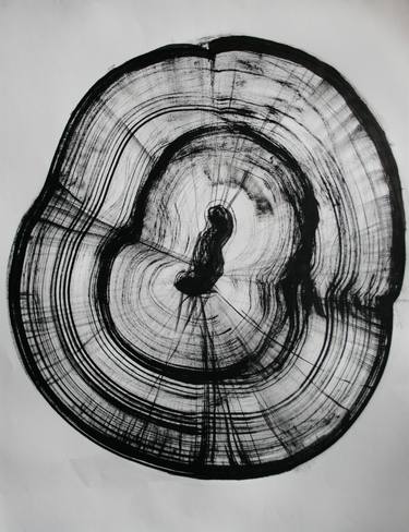 Original Modern Tree Drawings by Mariia Sovych