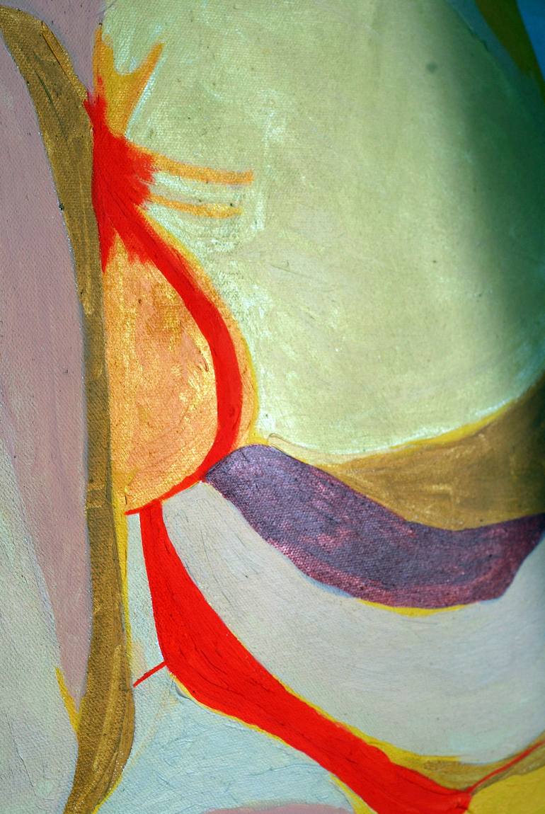 Original Abstract Expressionism Nude Painting by Margot MayDee