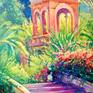 Original oil painting of Summer 2016 , inspired by Italian gardens. Wonderful colors of my lovely Italy. Hope it brings great mood and pleasant emotions to the viewers.
The painting is ready to hang, has painted sides, was painted using Royal Talent's high quality materials.