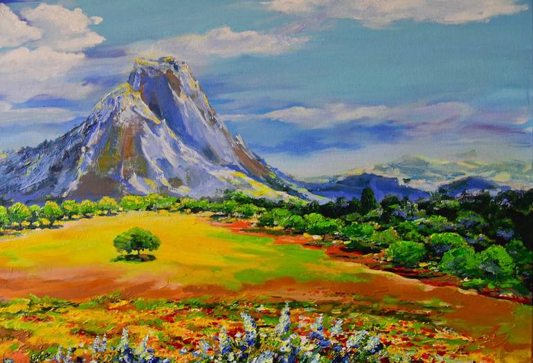 Original Fine Art Landscape Painting by Vlada Kadymova