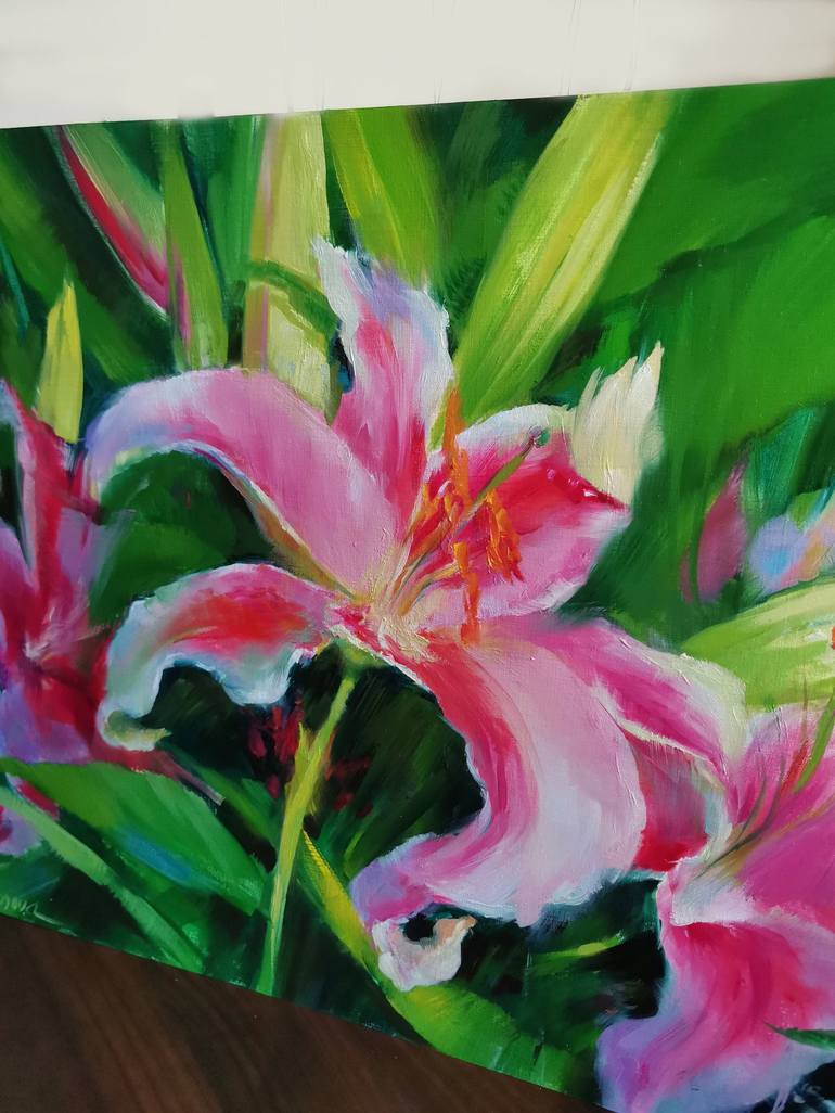 Original Expressionism Floral Painting by Vlada Kadymova