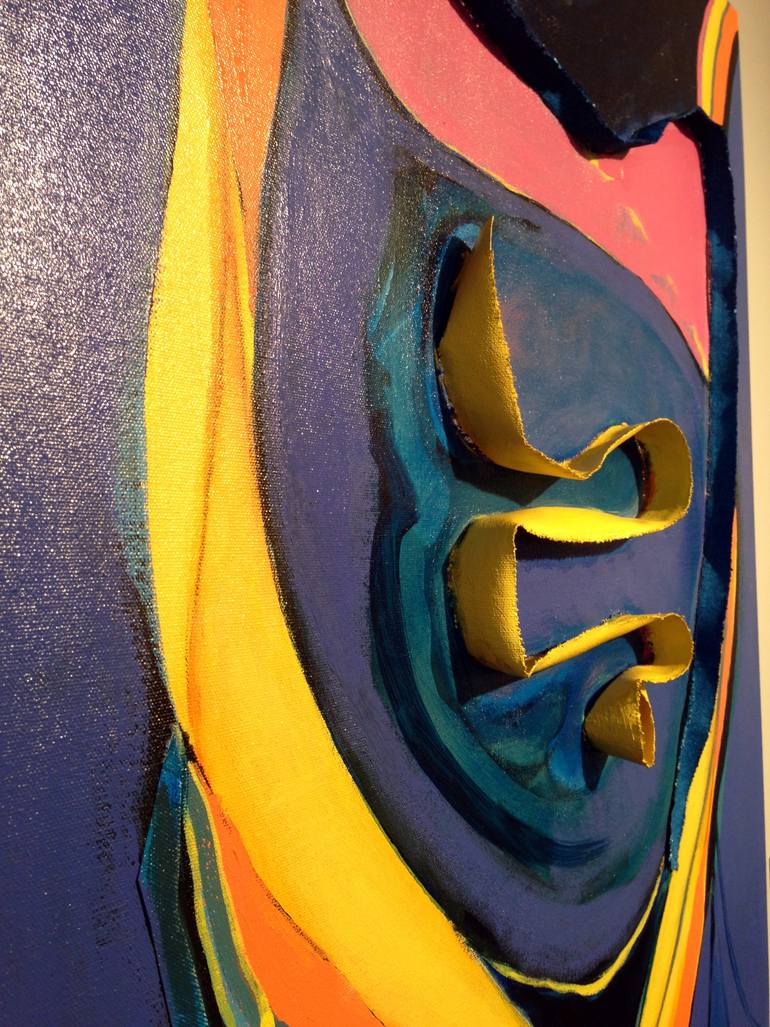 Original Abstract Expressionism Abstract Painting by Caridad Kennedy