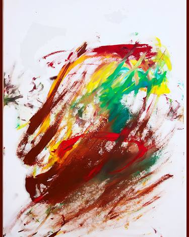Original Contemporary Abstract Painting by Raj Dharam Kaur