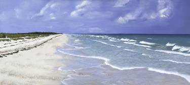 Original Photorealism Beach Paintings by David Bender