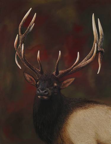 Original Art Deco Animal Paintings by David Bender