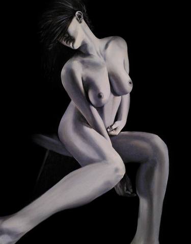 Original Art Deco Nude Paintings by David Bender