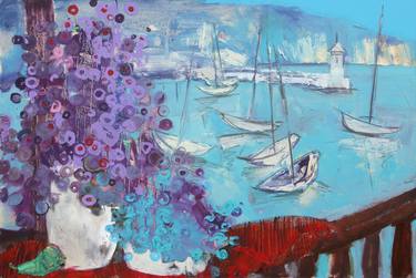 Print of Abstract Expressionism Seascape Paintings by Valentina Samoilik-Artyuschenko
