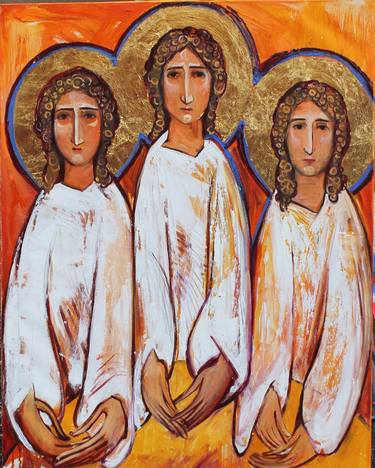 Modern icon. The Holy Trinity. thumb