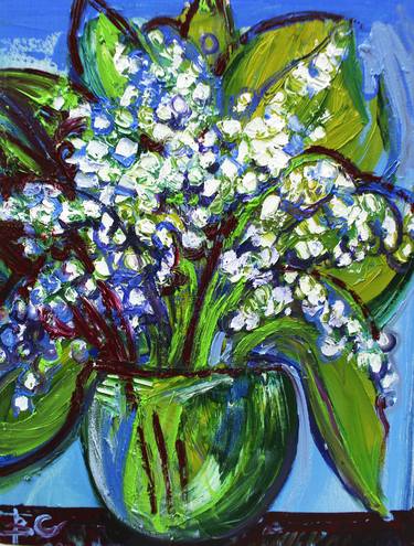 Still life Spring freshness. Bouquet of lilies of the valley. thumb