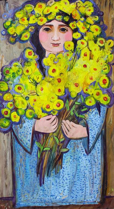 Print of Portrait Paintings by Valentina Samoilik-Artyuschenko